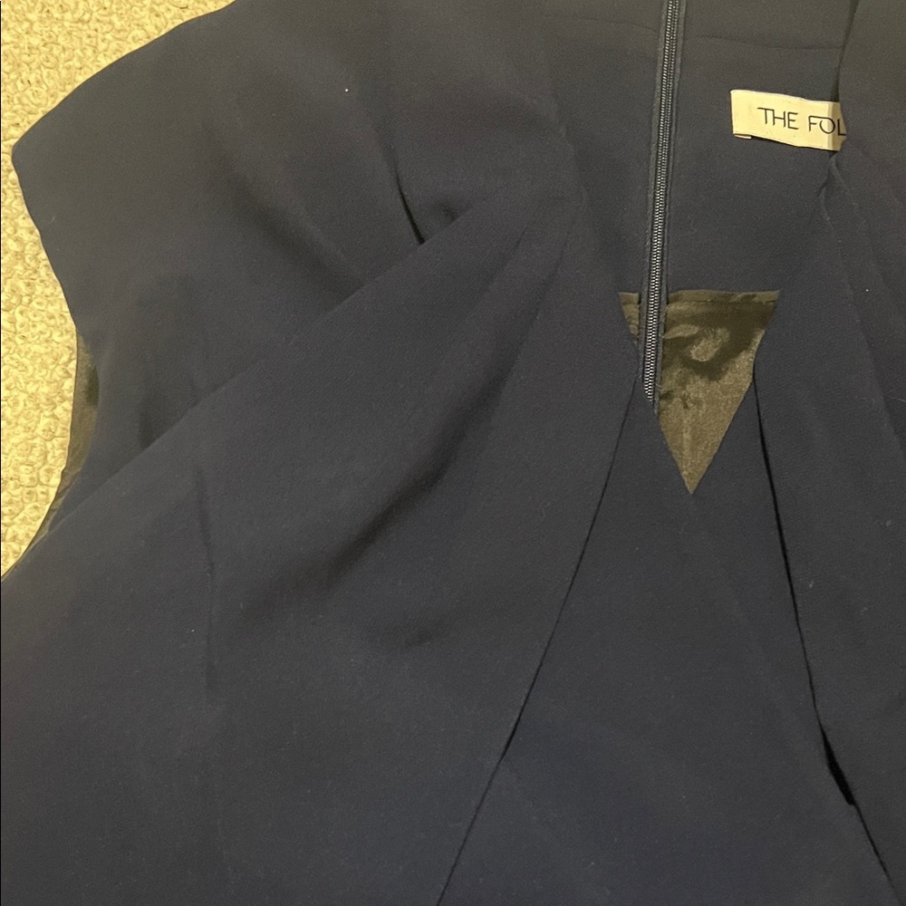 Chic Navy Mini Dress - Picture 3 of 9